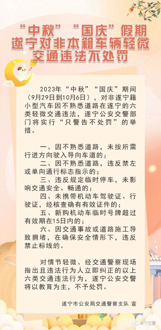 春节期间多地轻微交通违法情况不处罚的政策解读